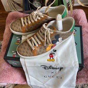 gucci Mickey Mouse shoes